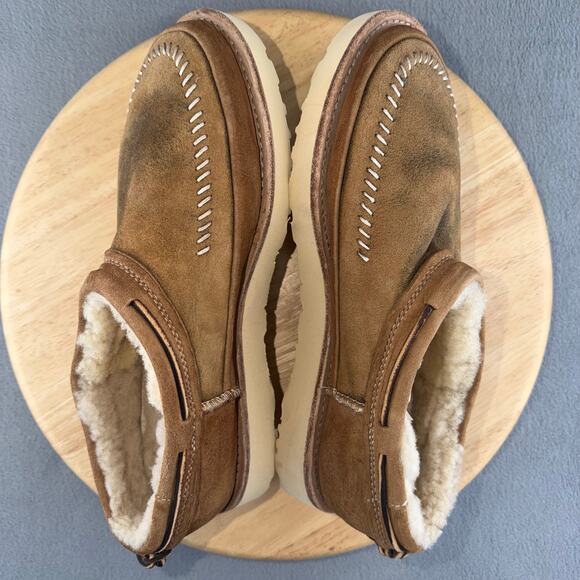 UGG Campfire Slip-On Chestnut Sheepskin Slippers Men’s Size 10 US - Picture 5 of 7
